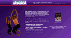 Desktop Screenshot of dancespotlight.com
